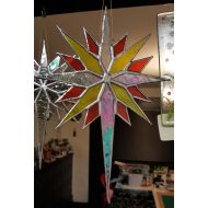 ArtofGlassStudioLtd Stained Glass Irridised Copperfoiled Star (s) Christmas Last Date for Christmas Orders 11/12/18 FREE POSTAGE
