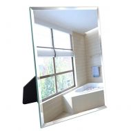 Artsay Frameless Mirror Wall Hanging and Desk Standing, Compatible with Makeup Vanity Mirrors,10.6x13 inch