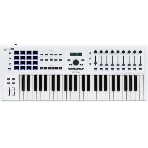  Arturia KeyLab 49 MkII 49-key Keyboard Controller with Decksaver Cover - White