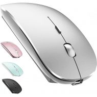 [아마존베스트]EST Wireless Mouse for MacBook Air/Pro Wireless Mouse for MacBook Laptop Windows iMac (Silver)