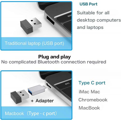  [아마존베스트]EST Rechargeable Wireless Mouse for MacBook MacBook Pro Air Laptop Desktop Computer Windows iMac Mac (Rose Gold)