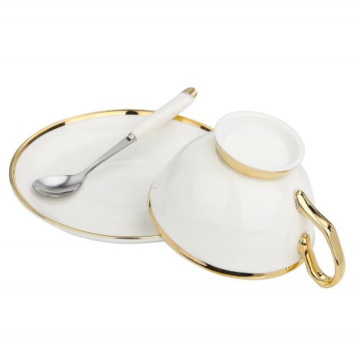  Artvigor Art Vigor Porcelain Coffee Service 12Pieces Set Tea Service With 4Coffee Cup, Saucer and Spoon
