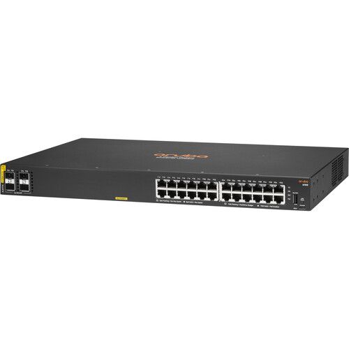  Aruba 6100 24-Port PoE+ Compliant Gigabit Managed Network Switch with SFP+