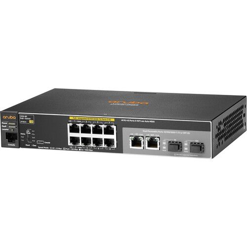  Aruba 2530 8-Port 10/100Mb PoE+ Compliant Managed Network Switch