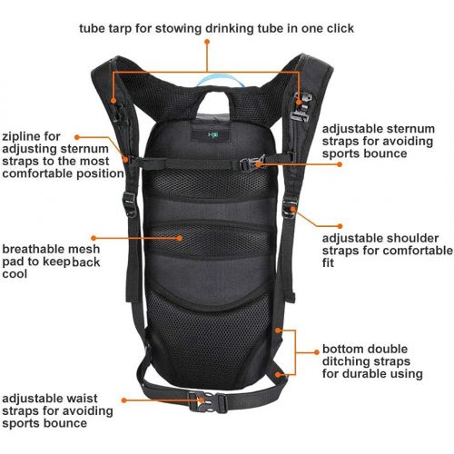  Arvano Bike Backpack Small Mountain Biking Daypack Cycling Hiking Bicycle Skiing Mtb Pack 6l