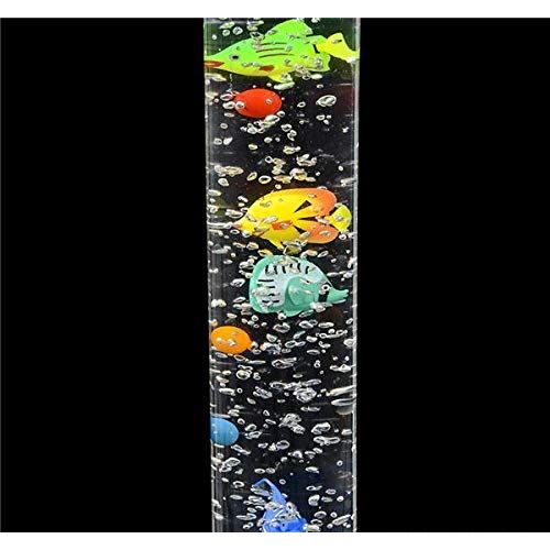  Aryellys Groovy Artificial Tube Aquarium LED Bubble Tube Motion Lamp 35- Fish Tank- Floor Lamp Color Changing Light -Kids Room Table lamp Home Decor