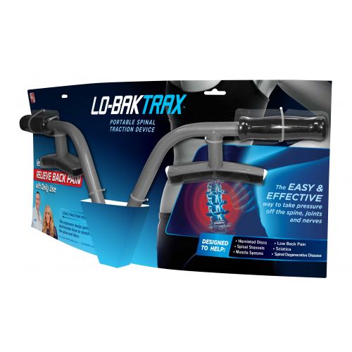  Lo Bak Trax Back Stretcher - Dual Traction Force Spinal Traction Device As Seen on TV