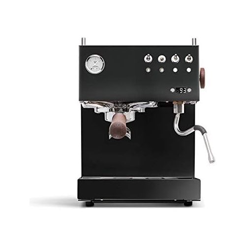  Ascaso Steel PID Programmable Espresso Machine w/Volumetric Controls, Single Thermoblock, 120V (SINGLE, BLACK)