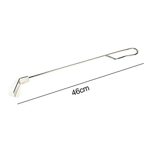  Asdd 1pcs Stainless Steel Ash Rake Tool with Long Handle for Wood Burning Stove Grilling BBQ Oven Accessories,by kjfdlskjf