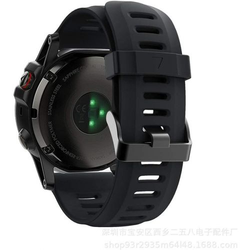  [아마존베스트]Ashero Replacement Band for Garmin Fenix 3 Fenix 3 HR Fenix 5X Watch Bands Fitness Smart Watch Accessories Silicone Bracelet Watch Strap Band (Black)