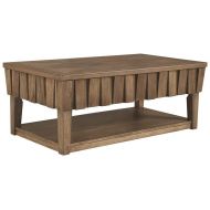 Ashley Furniture Signature Design T783-9 Rowenbeck Lift Top Cocktail Table Brown