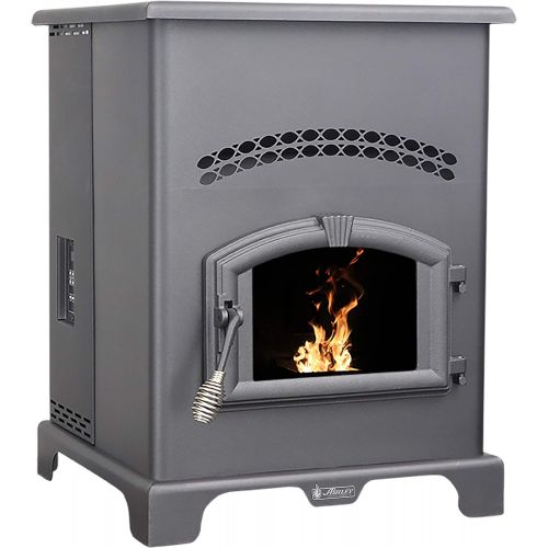  Ashley Hearth Products AP130 2,200 Sq Ft EPA Certified Pellet Stove with 130 lb Hopper, Black