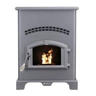 Ashley Hearth Products AP130 2,200 Sq Ft EPA Certified Pellet Stove with 130 lb Hopper, Black