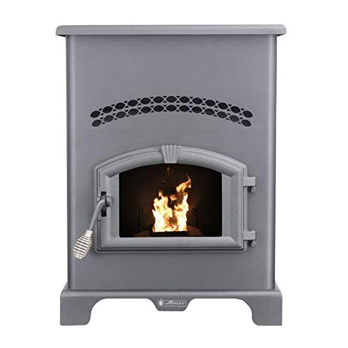  Ashley Hearth Products AP130 2,200 Sq Ft EPA Certified Pellet Stove with 130 lb Hopper, Black