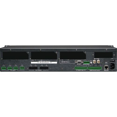  Ashly ne4400MD Network Enabled Digital Signal Processor with 4-Channel Mic Pre Inputs + Dante Card
