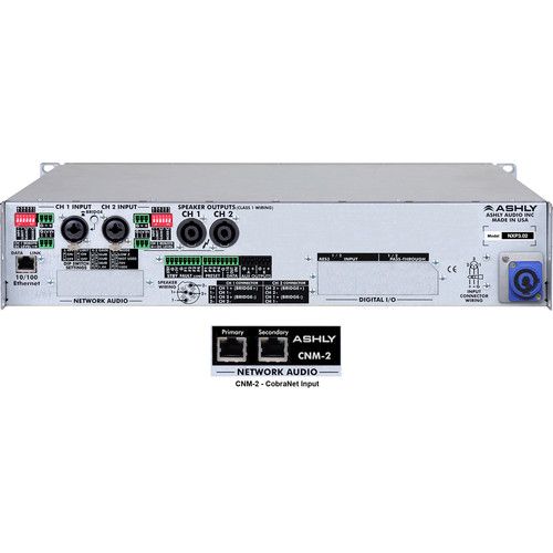  Ashly nXp3.0 2-Channel Multi-Mode Network Power Amplifier with Protea DSP Software Suite & CobraNet Digital Interface