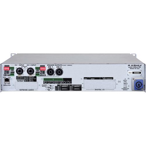  Ashly nXe Series NXE8002 2-Channel 800W Power Amplifier with Programmable Outputs & Ethernet Control