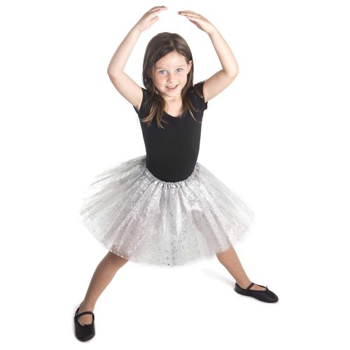  AshopZ Girls Princess Layered Dress-Up Tulle Tutu Skirt with Sparkling Sequins