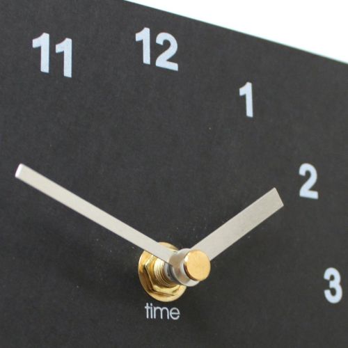  Ashortwalk Eco Black Recycled Moon Phase, Time & Tide Clock