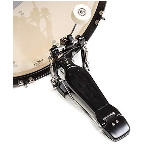  [아마존베스트]Ashthorpe 5-Piece Full Size Adult Drum Set with Remo Heads & Premium Brass Cymbals - Complete Professional Percussion Kit with Chrome Hardware - Black