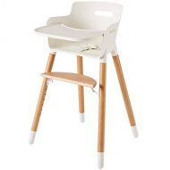 [아마존베스트]Ashtonbee Wooden High Chair for Babies and Toddlers - with Harness, Removable Tray, and Adjustable Legs