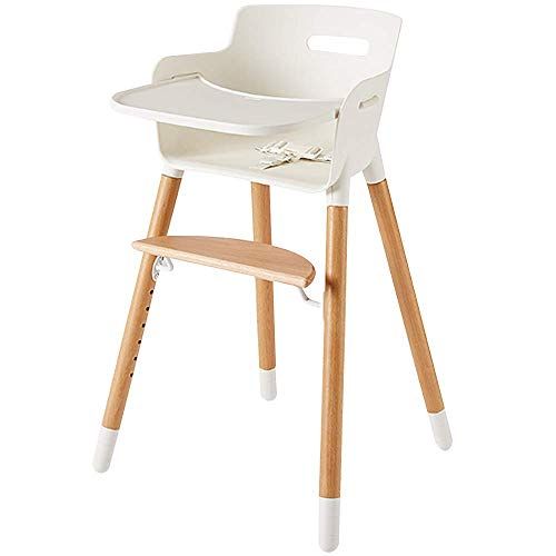  [아마존베스트]Ashtonbee Wooden High Chair for Babies and Toddlers - with Harness, Removable Tray, and Adjustable Legs