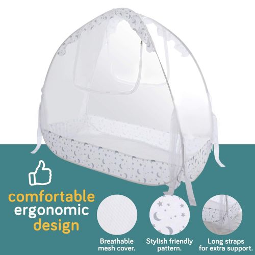  [아마존베스트]Ashtonbee Baby Crib Canopy Safety Tent, Baby Crib Tent, Mesh Crib Cover, Baby Bed Tent, Baby Crib Net Pop Up