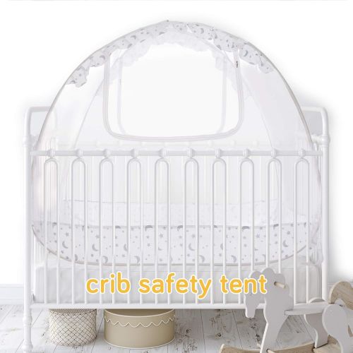  [아마존베스트]Ashtonbee Baby Crib Canopy Safety Tent, Baby Crib Tent, Mesh Crib Cover, Baby Bed Tent, Baby Crib Net Pop Up