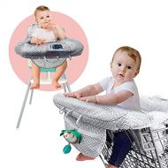 [아마존베스트]Ashtonbee Shopping Cart Cover, 2 in 1 Baby Grocery Cart Seat Cover and High Chair Cover for Kids and Toddlers