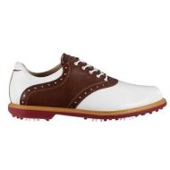 Ashworth Mens Kingston WhiteTan BrownBordeaux Golf Shoes G54232