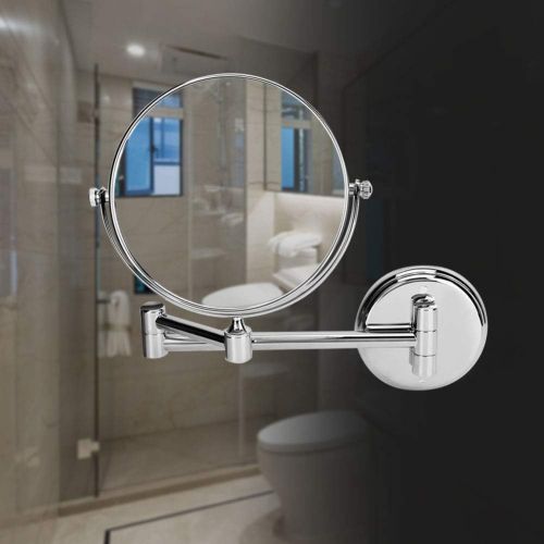  Asixx Makeup Mirror, 360 Degrees Swivel Rotation Bathroom Wall Mount Makeup Mirror Foldable Swiveling Dual-Side 3X Manifying Vanity Mirror Suitable for Kinds of Decoration Styles(6