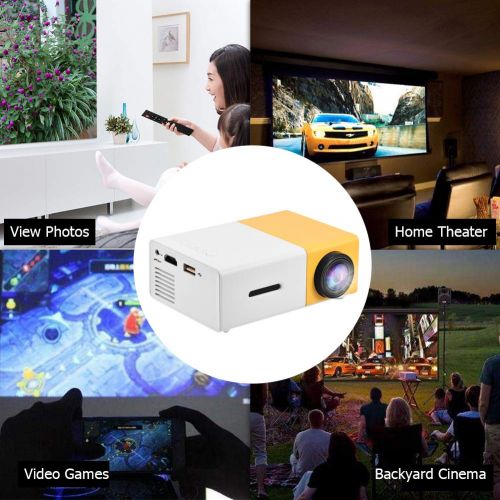  Upgraded Mini Projector, Asixx LED Portable Projector Full HD Mini Video Projector Support 1080P HDMI,...