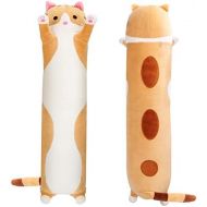 [아마존베스트]Aslion Cute Plush Cat Doll Soft Stuffed Kitten Pillow Doll Toy Gift for Kids Girlfriend (Brown, 50cm)