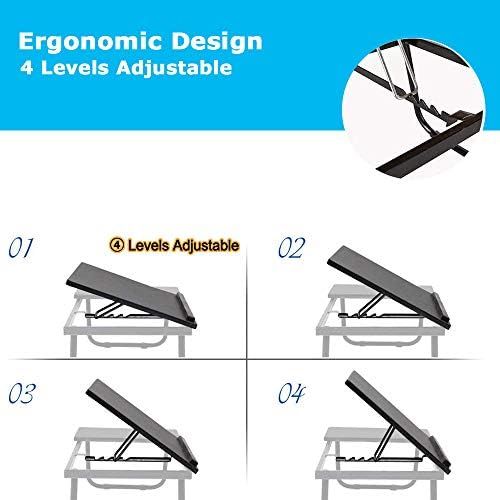  [아마존베스트]Laptop Desk for Bed,Asltoy Laptop Bed Tray Table,Foldable Lap Desk Stand Notebook Desk Adjustable Laptop Table for Bed Portable Notebook Bed Tray Lap Tablet with Cup Holder (Black)