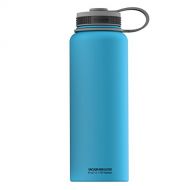 Asobu Mighty Flask Insulated Water Bottle, 40 oz, Blue