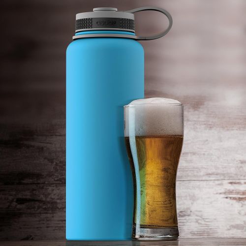  Asobu Mighty Flask Insulated Water Bottle, 40 oz, Blue