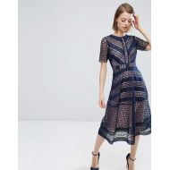 Asos ASOS DESIGN ASOS Premium Occasion Lace Midi Dress