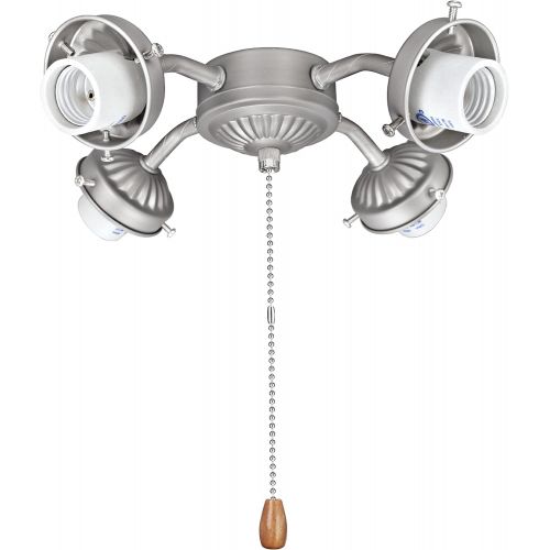  Aspen Creative 22003-11 Ceiling Fan Fitter Light Kit, Brushed Nickel