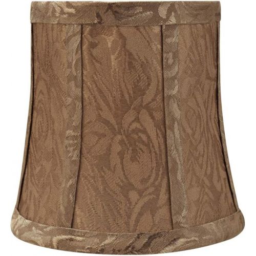  Aspen Creative 30366-6 Small Bell Shape Chandelier Set (6 Pack), Transitional Design in Brown, 5 Bottom Width (4 x 5 x 5) Clip ON LAMP Shade