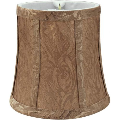  Aspen Creative 30366-6 Small Bell Shape Chandelier Set (6 Pack), Transitional Design in Brown, 5 Bottom Width (4 x 5 x 5) Clip ON LAMP Shade