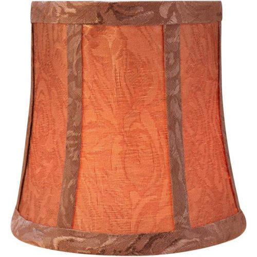  Aspen Creative 30366-6 Small Bell Shape Chandelier Set (6 Pack), Transitional Design in Brown, 5 Bottom Width (4 x 5 x 5) Clip ON LAMP Shade