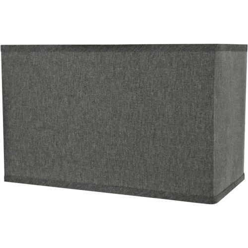  Aspen Creative 36007 Rectangular Hardback Shape Spider Construction Lamp Shade, (8 + 16) x 10, Grey