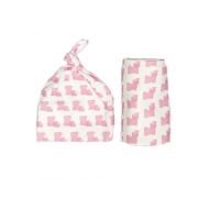 Aspen Lane Louisiana Baby Swaddle Blanket Set Baby Pink Organic Gift