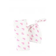 Aspen Lane Louisiana Baby Swaddle Blanket Set Baby Pink Organic Gift