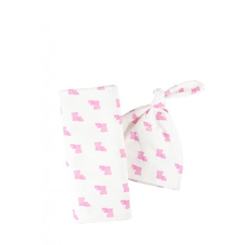  Aspen Lane Louisiana Baby Swaddle Blanket Set Baby Pink Organic Gift