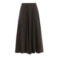 Aspesi Pure cotton wide midi skirt