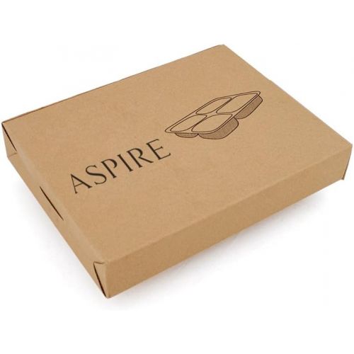  Aspire Bento Lunch Box with Stainless Steel Lid, Divided Food Plate, 3 Sets-5 Sections