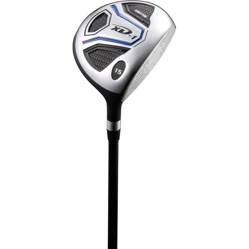  [아마존베스트]Aspire XD1 Mens Complete Golf Clubs Package Set Includes Titanium Driver, S.S. Fairway, S.S. Hybrid, S.S. 6-PW Irons, Putter, Bag, 3 H/Cs Right Hand - Blue - Choose Size!
