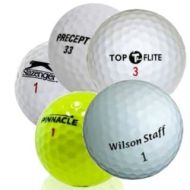 Assorted Recycled Grade C Golf Balls with Mesh Bag (Pack of 100) by Titleist