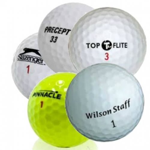  Assorted Recycled Grade C Golf Balls with Mesh Bag (Pack of 100) by Titleist
